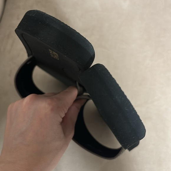 New Michael Kors Monogram Slide -Brown/Blackk with Gold logo-Size 8M - Picture 6 of 9